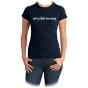 Image of Green Light Morning - Girl T-shirt - Navy