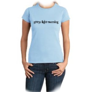 Image of Green Light Morning - Girl T-shirt - Sky Blue