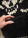 vintage hand knit wool SKULL cowichan sweater