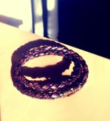 Image of Braided Leather Bracelet with Magnetic Clasp