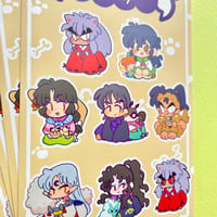 Image 2 of Inuyasha "Sit" Sticker Set