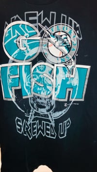 Image 2 of 1997 Florida Marlins Screw Skull Tee