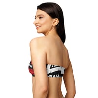 Image 2 of Trubledera LA Kiss Recycled bandeau bikini top 