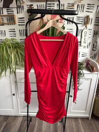Image 1 of Red bodycon dress