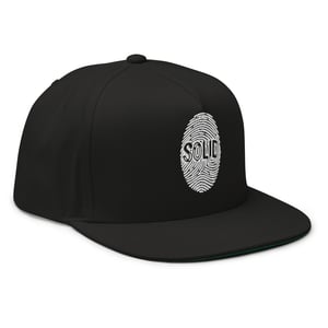 Image of White Printed Solid Snapback 2