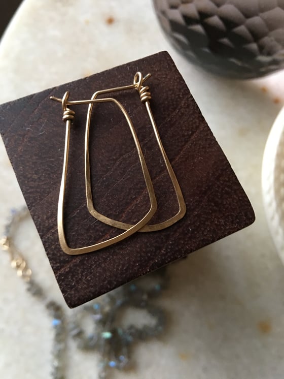 Image of Gold fill hoops