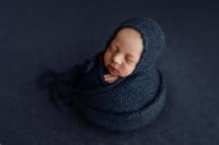 Image 1 of Dainty Brim Alpaca Bonnet + Wrap