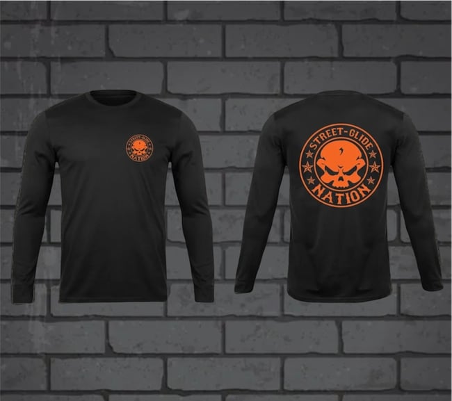 Street Glide Nation Round Logo Long Sleeve T