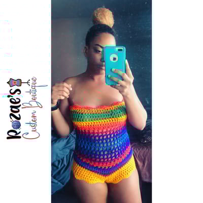 Image of Mesh Hot Girl Romper PATTERN!!