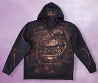 Image 1 of “DRIP” CUSTOM BLEACH PAINTED PULLOVER HOODIE XL
