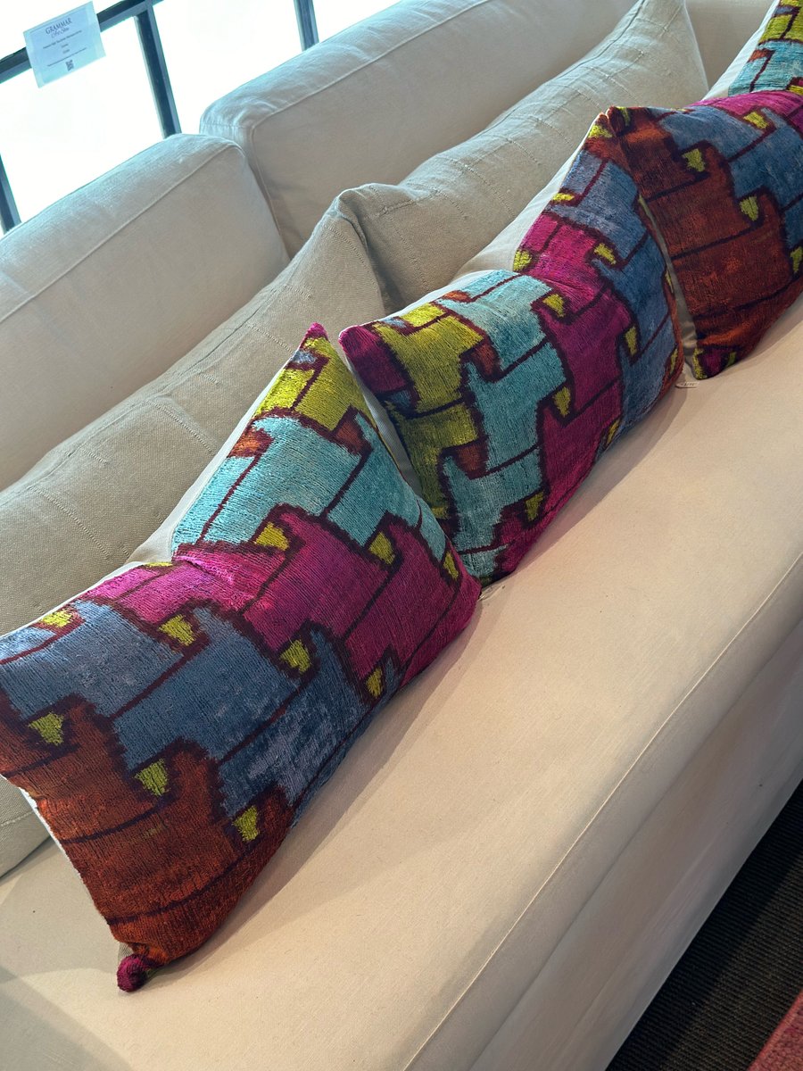 Image of Ribbon Ikat Cushion 