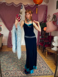 Image 1 of Sea Velvet Gown