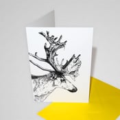 Image of Caribou Greetings Card