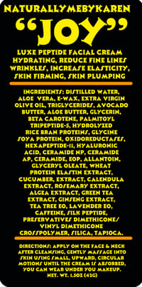 Image 3 of “JOY” ANTI-AGING PEPTIDE FACIAL CREAM
