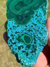Image 5 of Malachite & Chrysocolla Polished Slab #2305