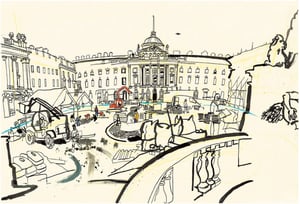 Image of Courtyard at Somerset House Print
