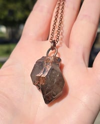 Image 2 of Electroformed Skeletal Smokey Quartz necklace 01