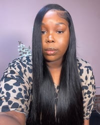 Image 1 of 24 Inch Straight 13x4 HD Lace Frontal Wig - Gently Worn - Ready To Wear