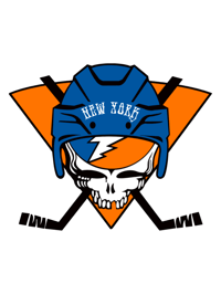 NYI Hockey Stealie - 4" Sticker