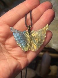 Labradorite butterfly necklace 