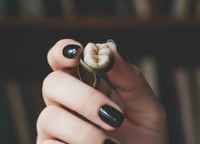 Image 24 of Hand sculpted adjustable Molar Ring, Tooth Ring. Dental Ring