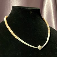 Image 3 of Dentalium, Pearl, & Pink Opal Choker