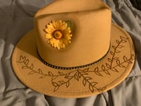 Image 2 of “Consumado Es” Hand-Burned Narrow Panama Hat