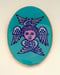 Image of Cherub Wings Oval Blue/Pink