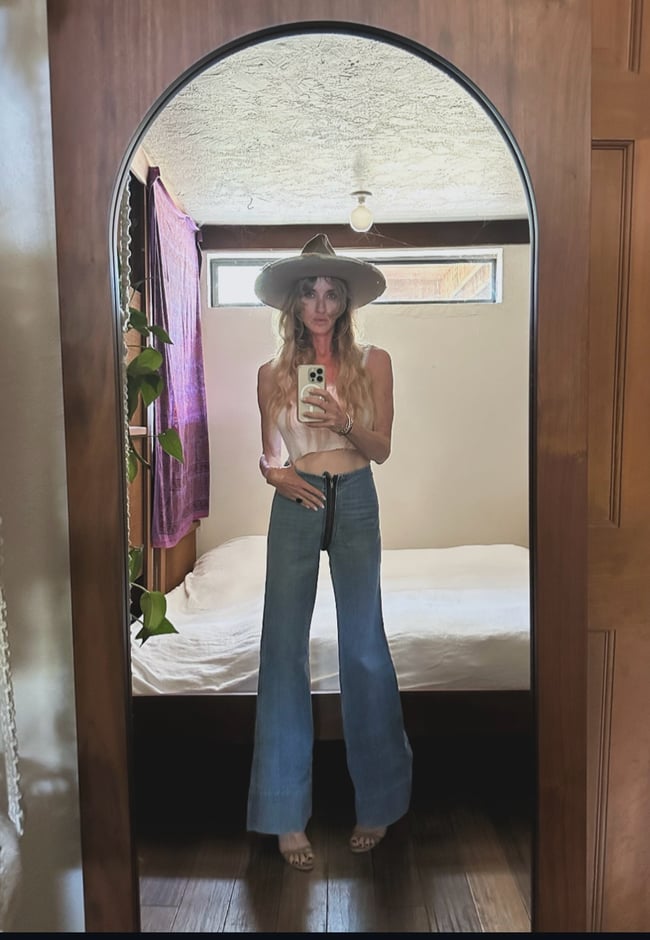 70s zip-around denim