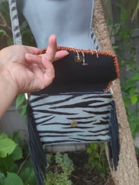 Image 4 of Barca Bag - Grey zebra