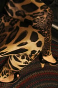 Image of Plus Sized Sequined Leopard Leggings