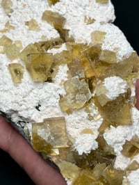 Image 4 of Barite & Yellow Cubic Fluorite Crystal Specimen #2417