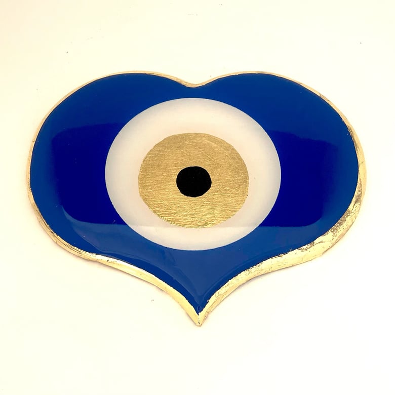 Image of Evil Eye Heart Sorrento Blue 