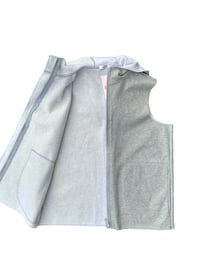 Image 4 of Grey Hooded Gilet Size 12