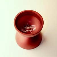 Image 2 of metal capsule (red race car)