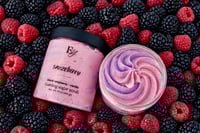 Image 1 of Snozzberry | Black Raspberry Vanilla Foaming Sugar Scrub and Whipped Soap 