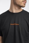 Sumnall T-Shirt in Black/Orange MEDIUM ONLY