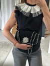 MEGA CHACHA NOIR / argent 