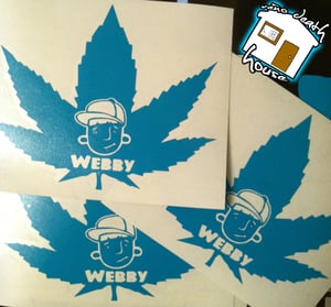 Image of Chris Webby Weed Stickers