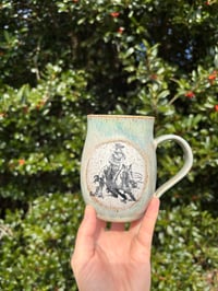 Image 1 of Turquoise lady cutter mug