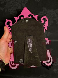 Image 4 of Gothic black ornate framed preserved web  3