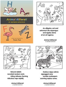 Image of Animal Alliterati - An Alphabet Adventure Coloring Book