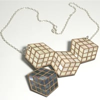 Image 2 of Large Cube Necklace