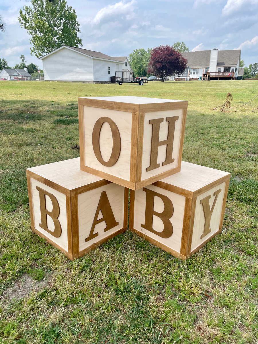 BABY Blocks  Dame's Custom Woodwork