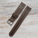 Italian Calf Strap / 40's Style - Antique Olive Brown