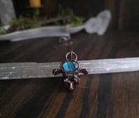 Image 2 of Porcupine vertebra with Blue Labradorite 