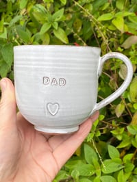 Image 1 of Debossed ‘DAD’ HEART Mug