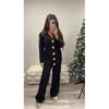 Black 5 Gold Button Co Ord 