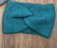 Image 4 of "Teal Me About It" Hand-Knit Twisted Ear Warmer 