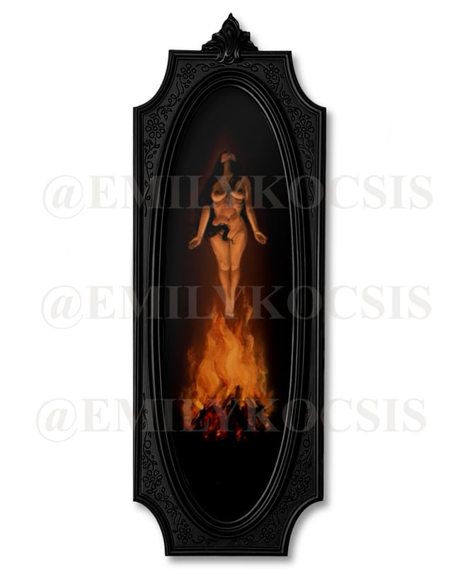 22” Framed Exposed Canvas Print 